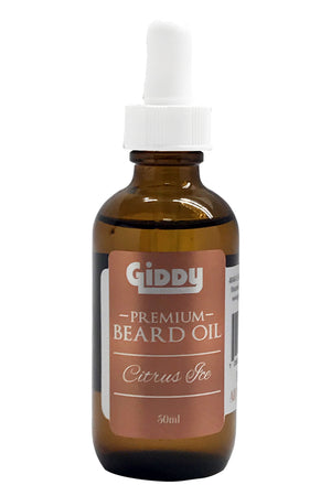 Citrus Ice Premium Beard Oil - Giddy - All Natural Skin Care
