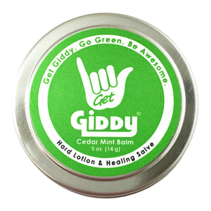 GIDDY Cedar Mint Hard Lotion, Balm & Salve - Giddy - All Natural Skin Care