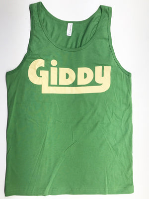 GIDDY Green / Tan Unisex Tank Top - Giddy - All Natural Skin Care